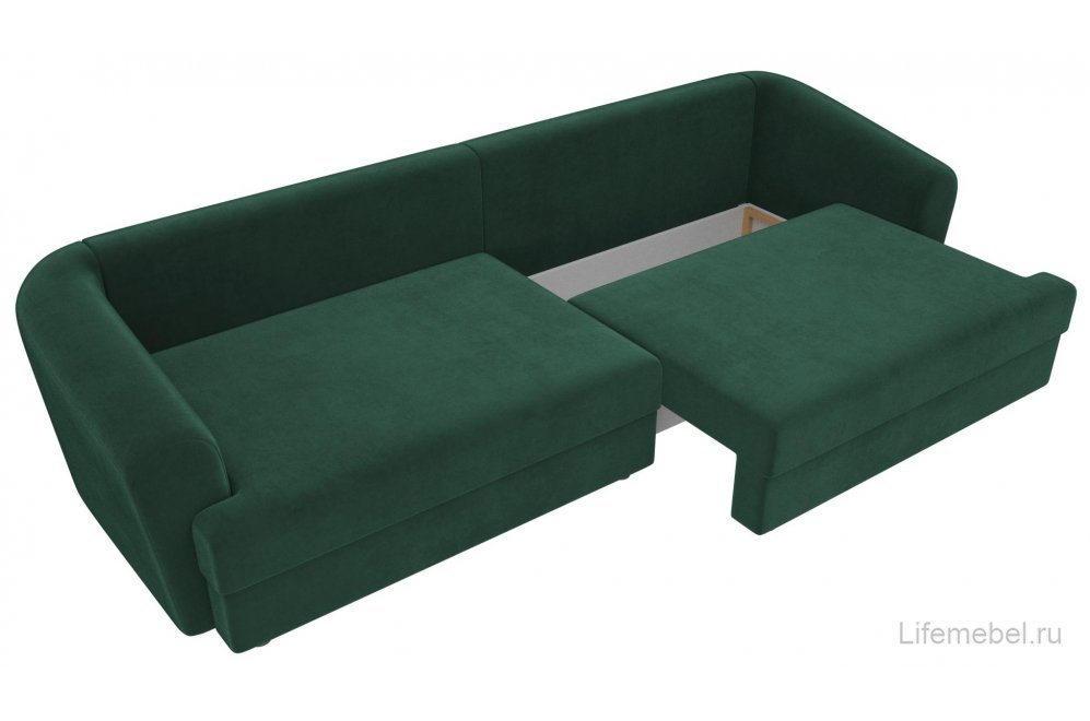 Диван Милтон велюр зеленый