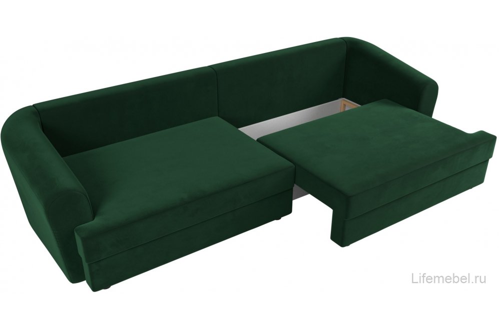 Диван Кристел велюр зеленый