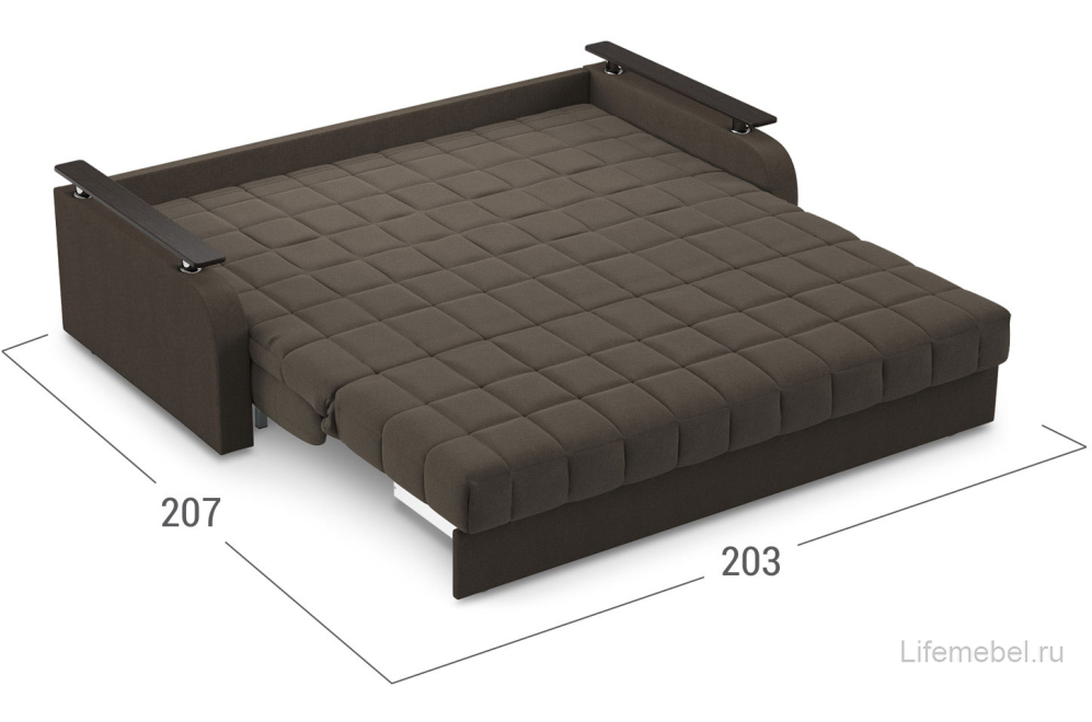 Диван Moon Family 044/Н30XL v1+(2)65н 004581 велюр коричневый 74-3