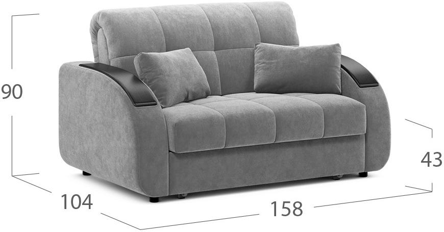 Диван Moon Family 109 / Н20 v1+(2)65 н 004762 велюр бежевый 74-70