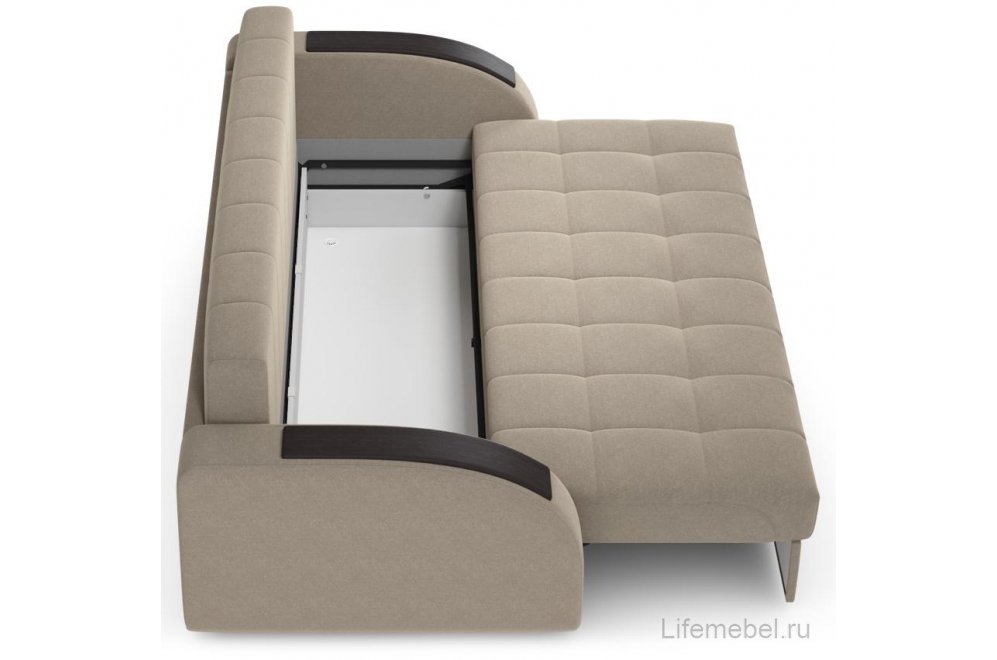 Диван Moon Family 109/Т32 Lux 003929 со спальным местом 160 велюр бежевый 74-94