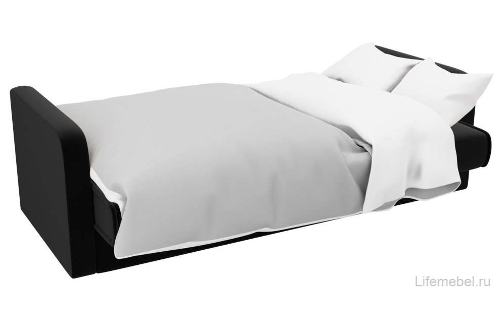 Диван Альта-Софт микровельвет черный