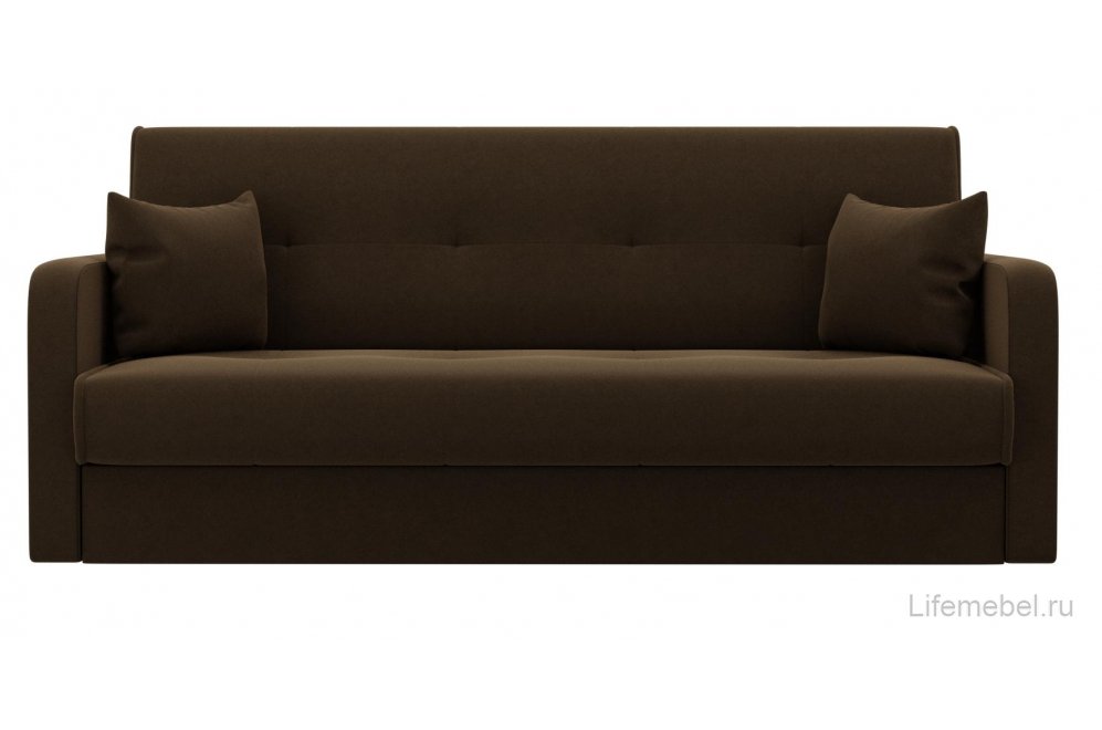 Диван Альта-Софт микровельвет коричневый