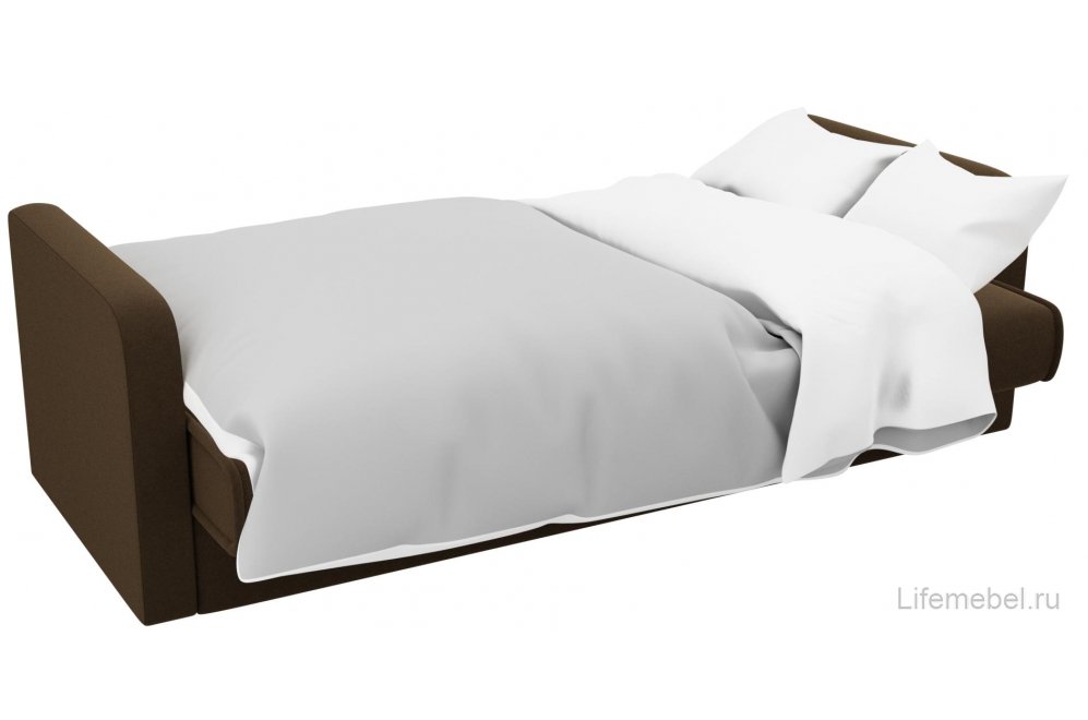 Диван Альта-Софт микровельвет коричневый