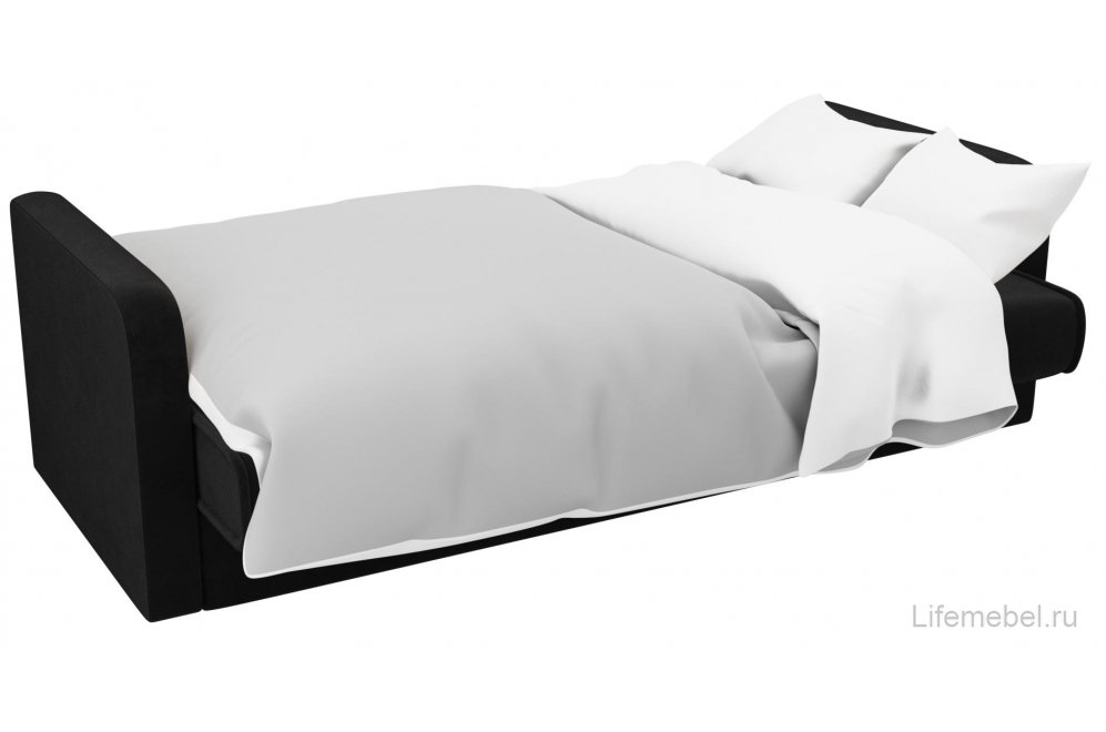 Диван Альта-Софт велюр черный