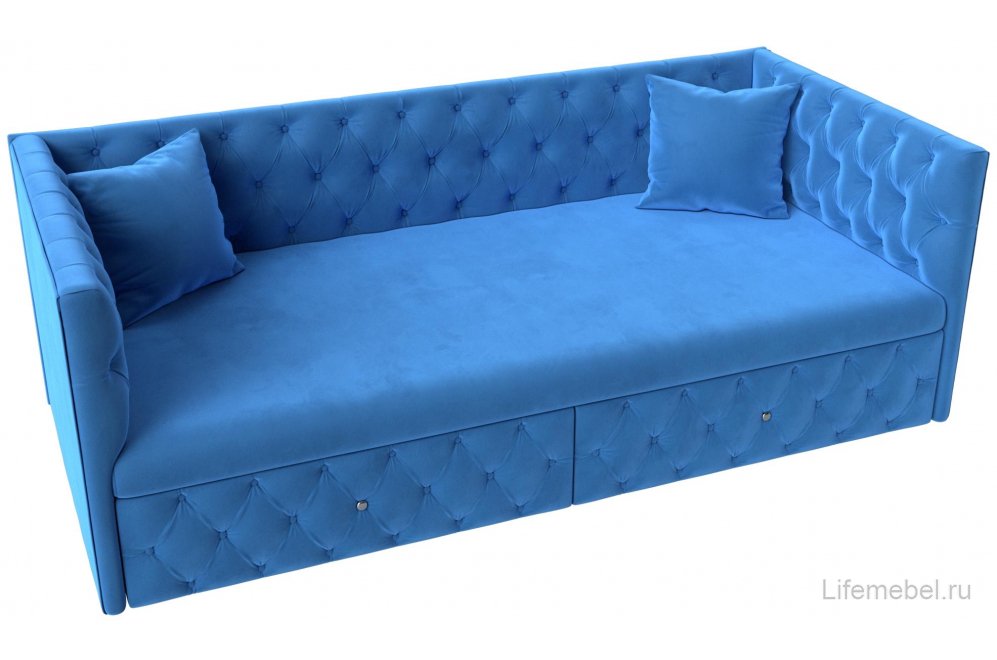 Диван-софа Найс велюр голубой