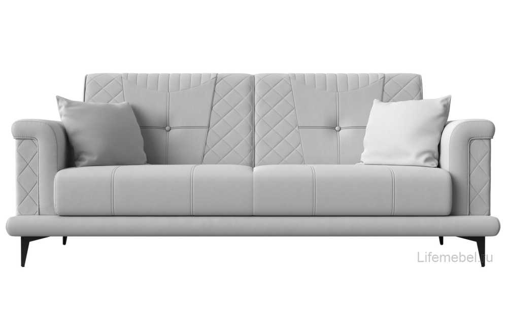 Диван Неаполь белая экокожа