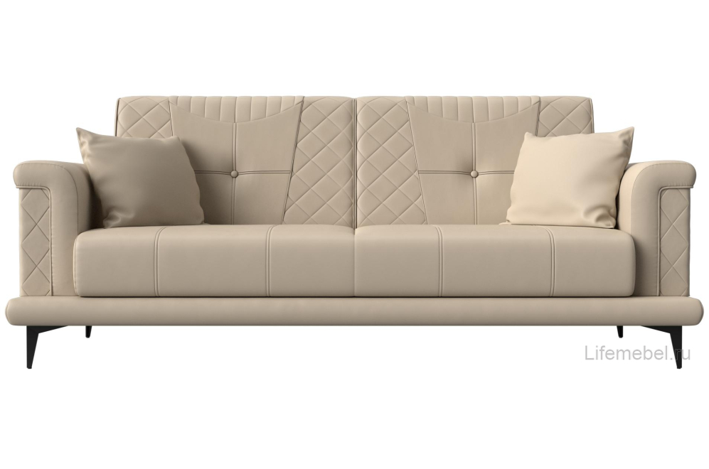 Диван Неаполь бежевая рогожка