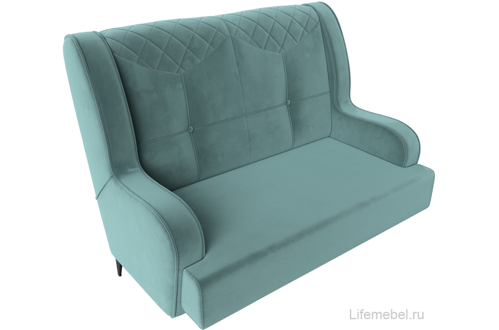 Диван Прайм-Нова бирюзовый велюр