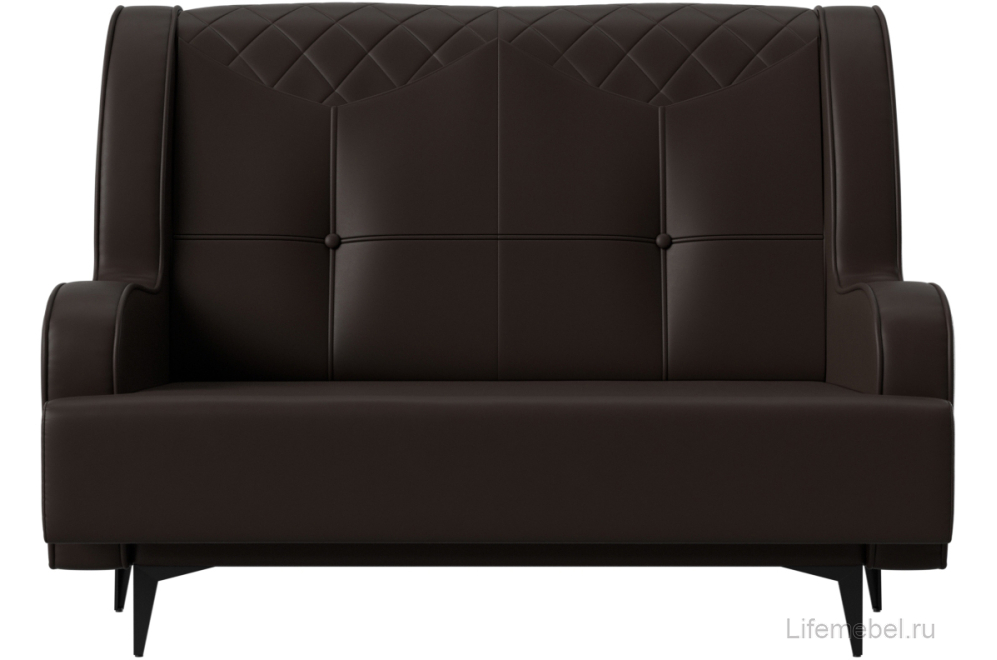 Диван Прайм-Нова коричневая экокожа