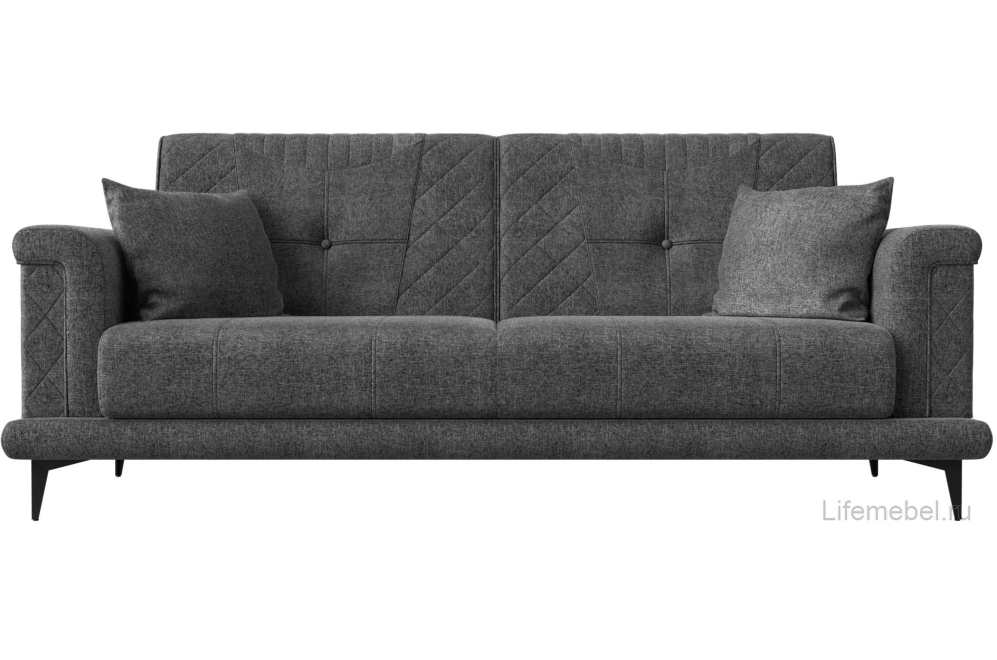 Диван Неаполь серая рогожка