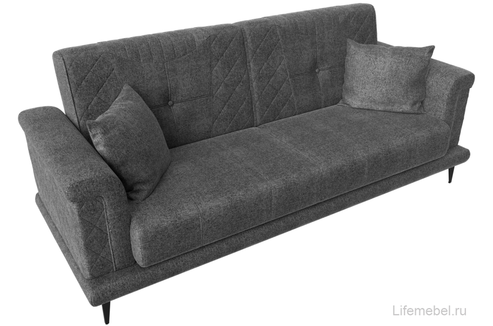 Диван Неаполь серая рогожка