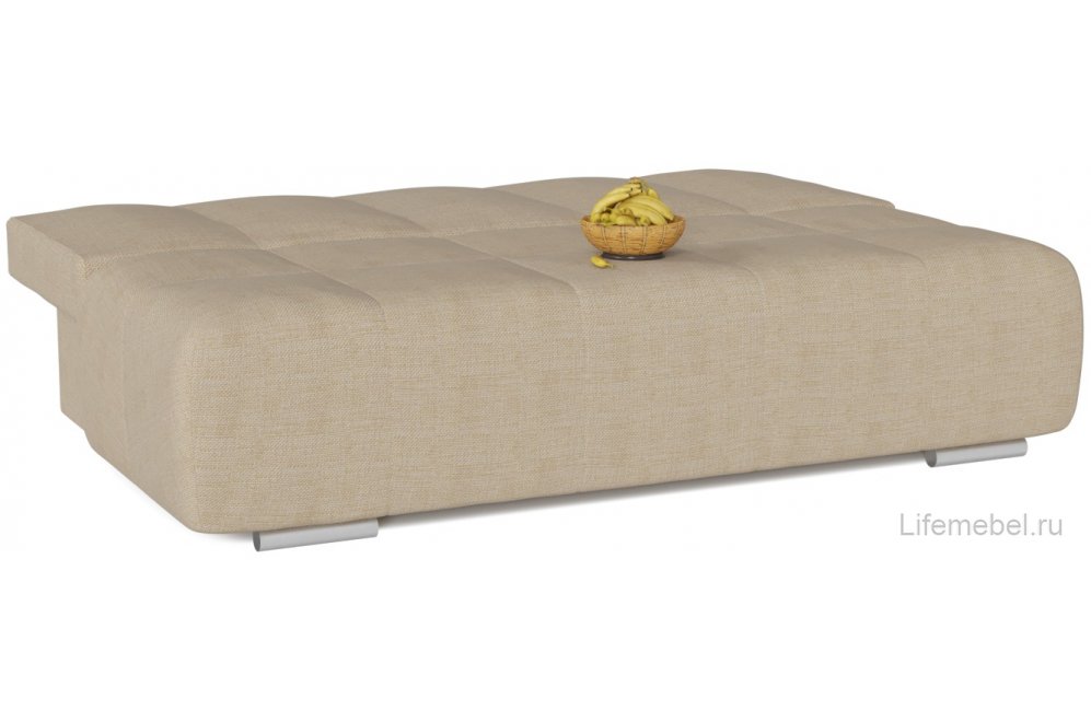 Диван Дель Пэчворк еврокнижка рогожка бежевый