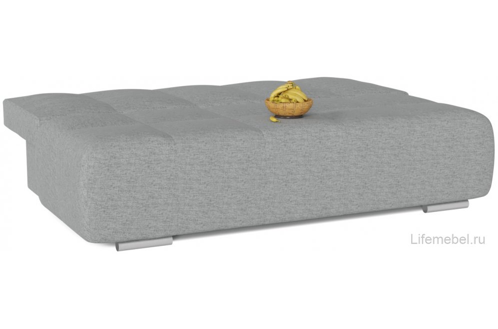 Диван Дель Пэчворк еврокнижка рогожка серый