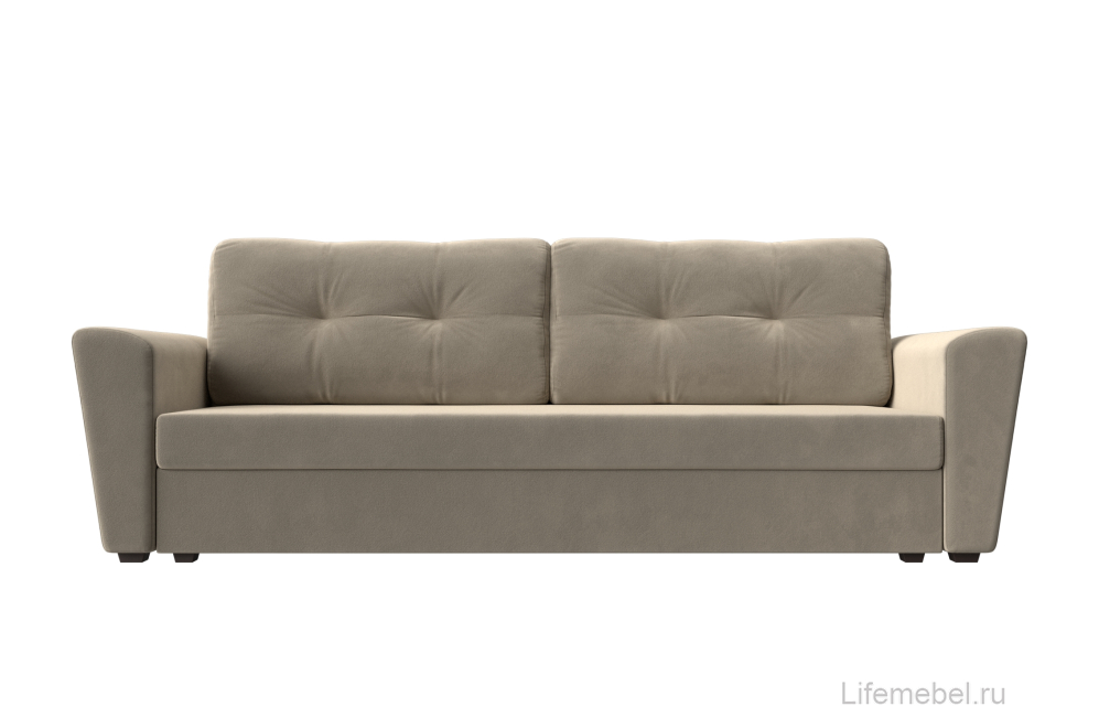 Диван Амстердам Лайт бежевый микровельвет