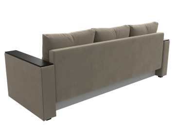 Диван-кровать Атланта без стола бежевый микровельвет