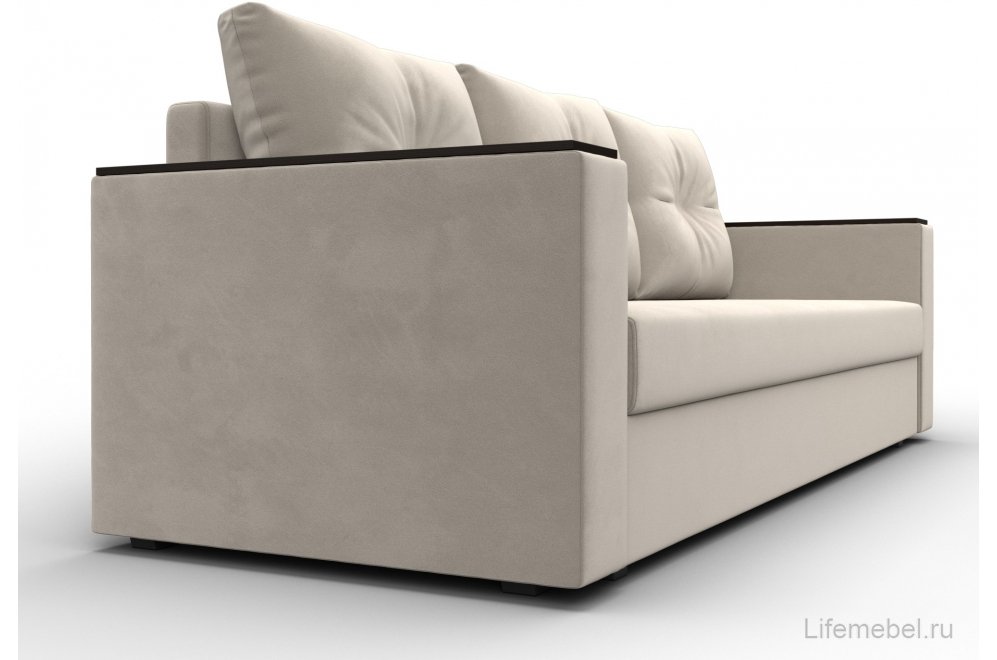 Диван Дельта-Прайм без стола бежевый микровельвет