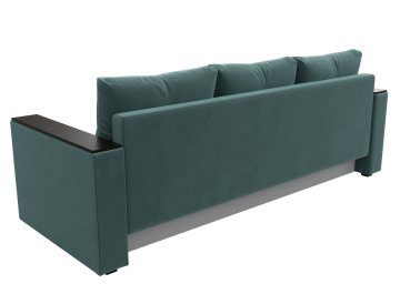 Диван-кровать Атланта без стола бирюзовый велюр