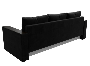 Диван-кровать Атланта без стола черный велюр