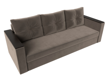 Диван-кровать Атланта без стола коричневый велюр