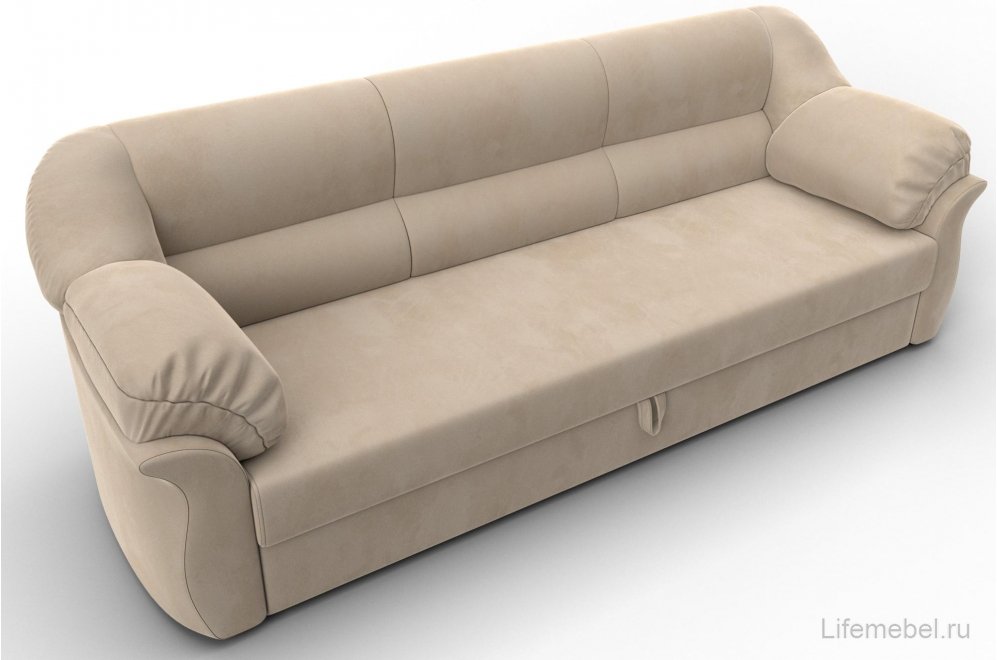 Диван Карнелла бежевый велюр