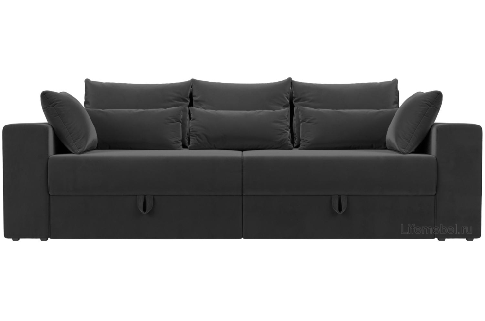 Диван Майами серый велюр