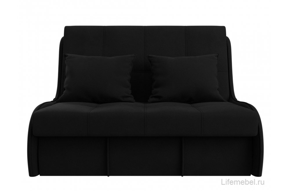 Диван Риттэр микровельвет черный 121х188