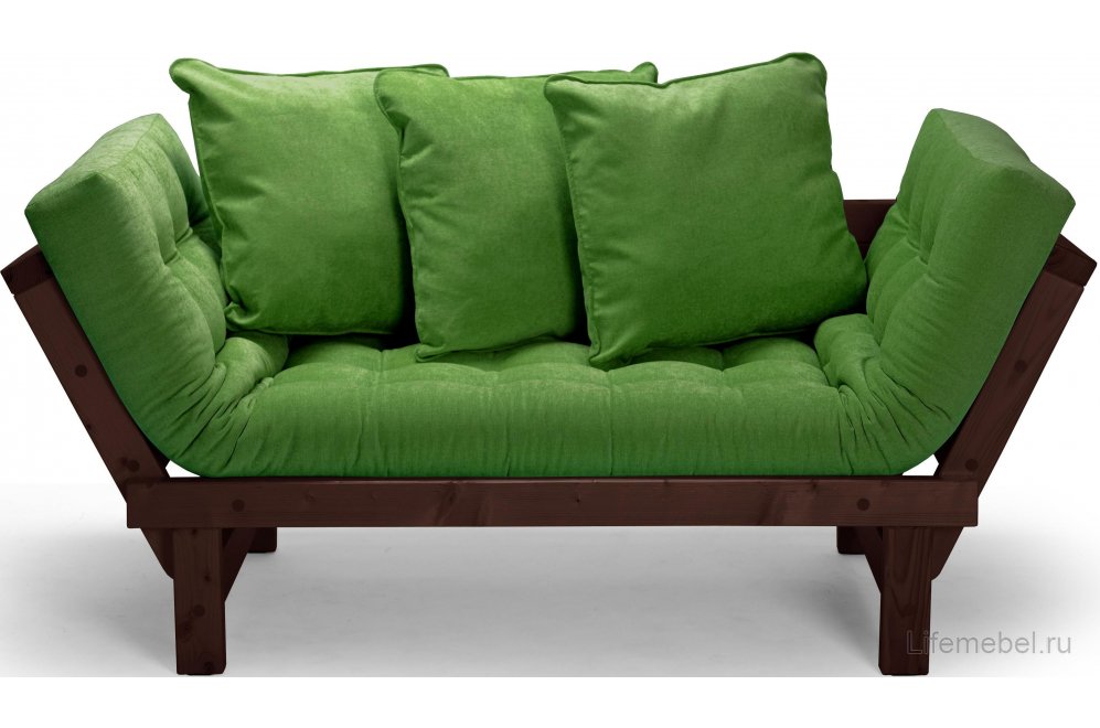 Диван Сарасвати зеленый / сосна 1