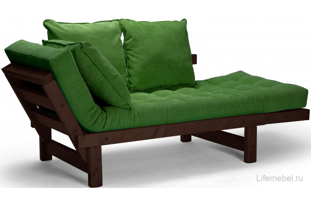 Диван Сарасвати зеленый / сосна 1