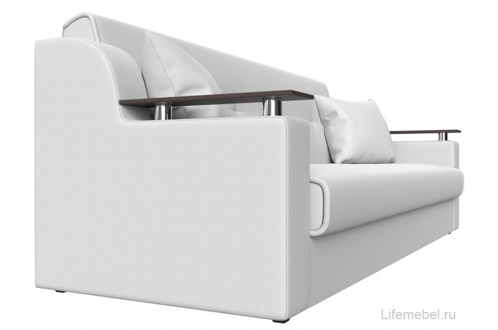 Диван Бравис белая экокожа книжка