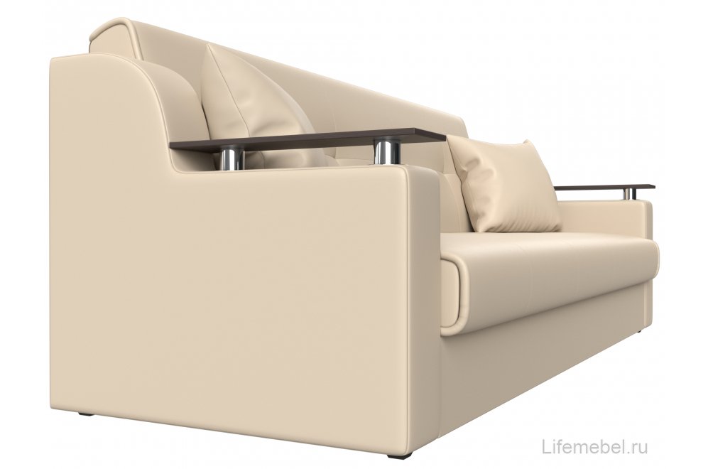 Диван Бравис бежевая экокожа книжка