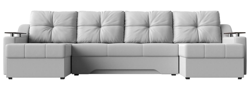 Диван Сенатор-П экокожа белый