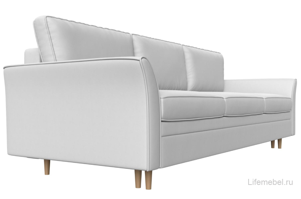 Диван Цезара еврокнижка экокожа белый