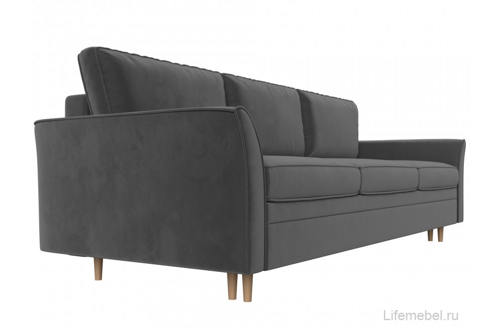Диван София велюр серый
