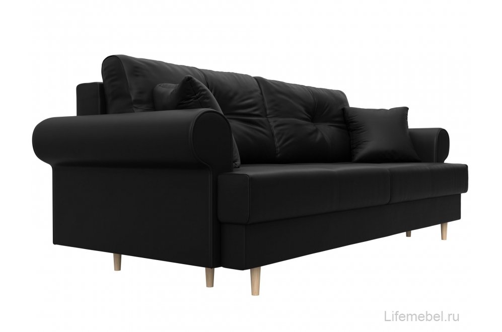 Диван Сплин экокожа черный