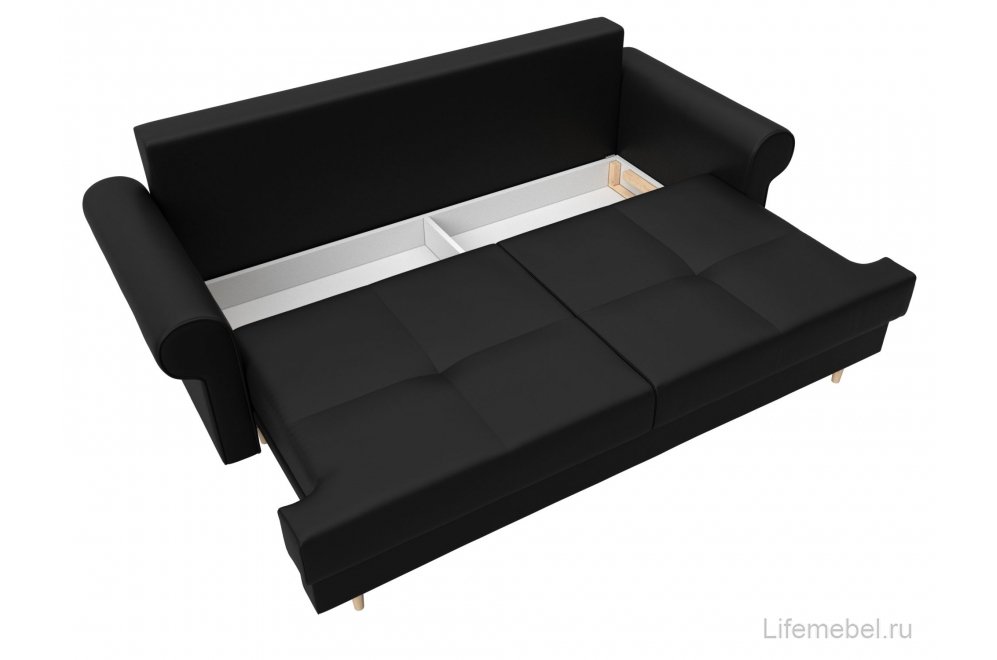 Диван Сплин экокожа черный
