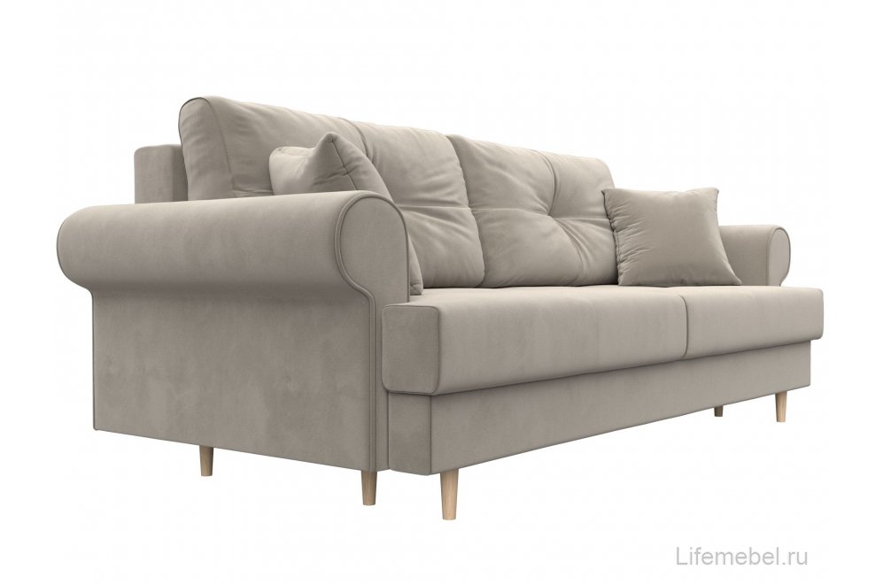 Диван Сплин микровельвет бежевый