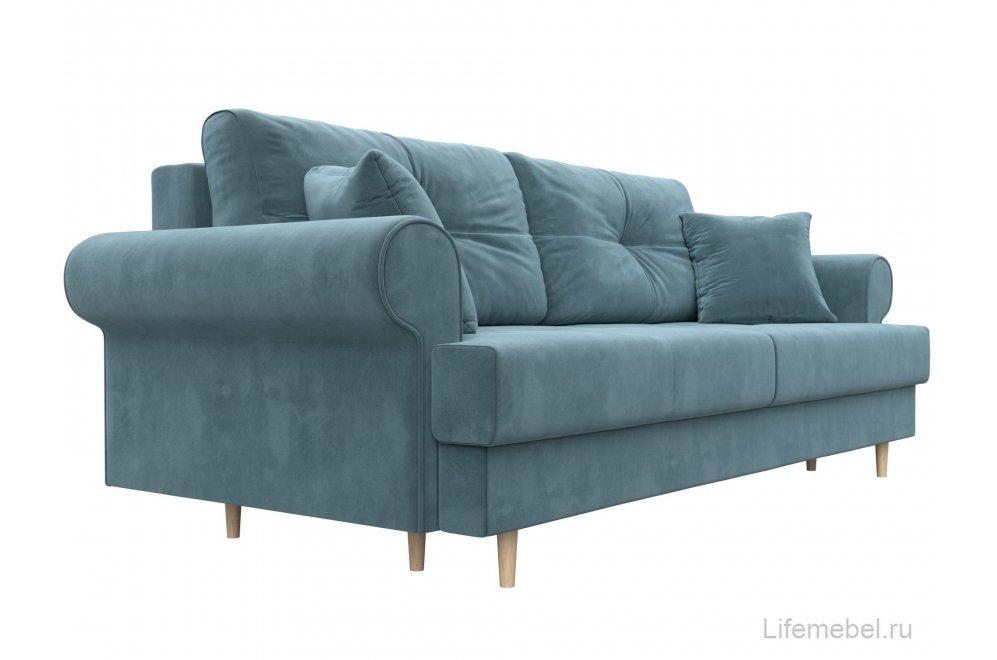 Диван Сплин велюр бирюзовый