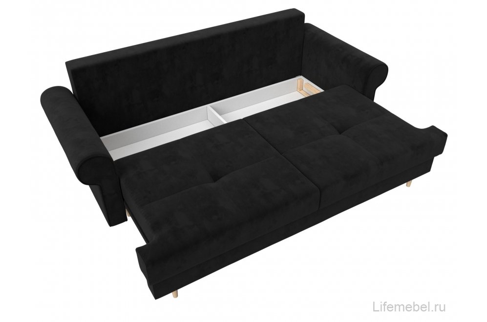 Диван Сплин велюр черный