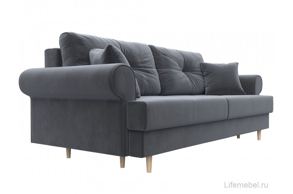 Диван Сплин велюр серый