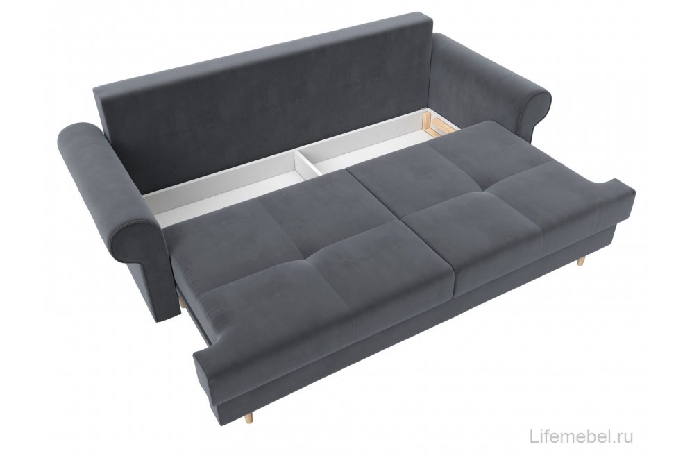 Диван Сплин велюр серый