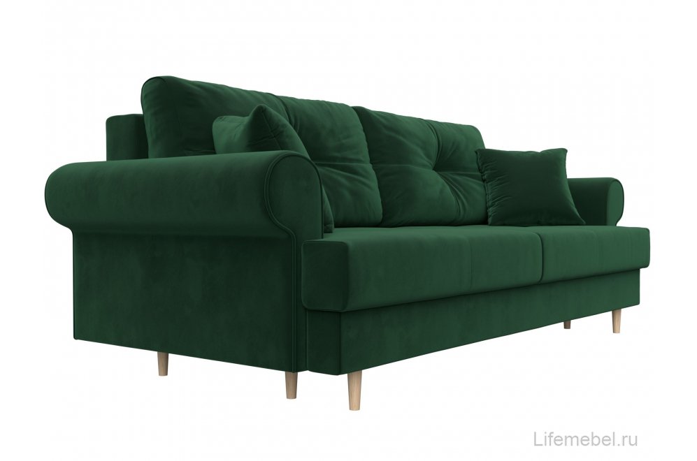 Диван Сплин велюр зеленый