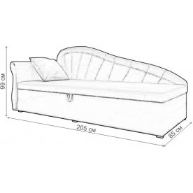 Диван-тахта Женева-Сити левый