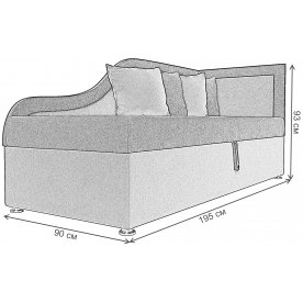 Диван-тахта Дюна правый