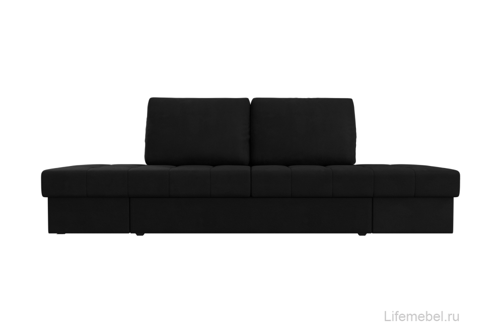 Диван Сплит микровельвет черный