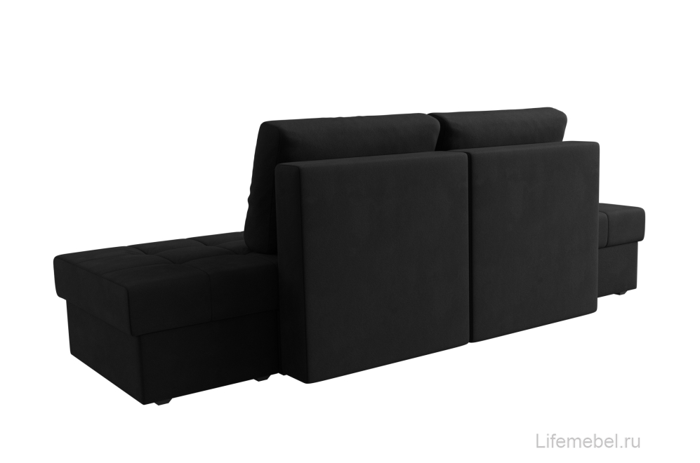 Диван Сплит микровельвет черный
