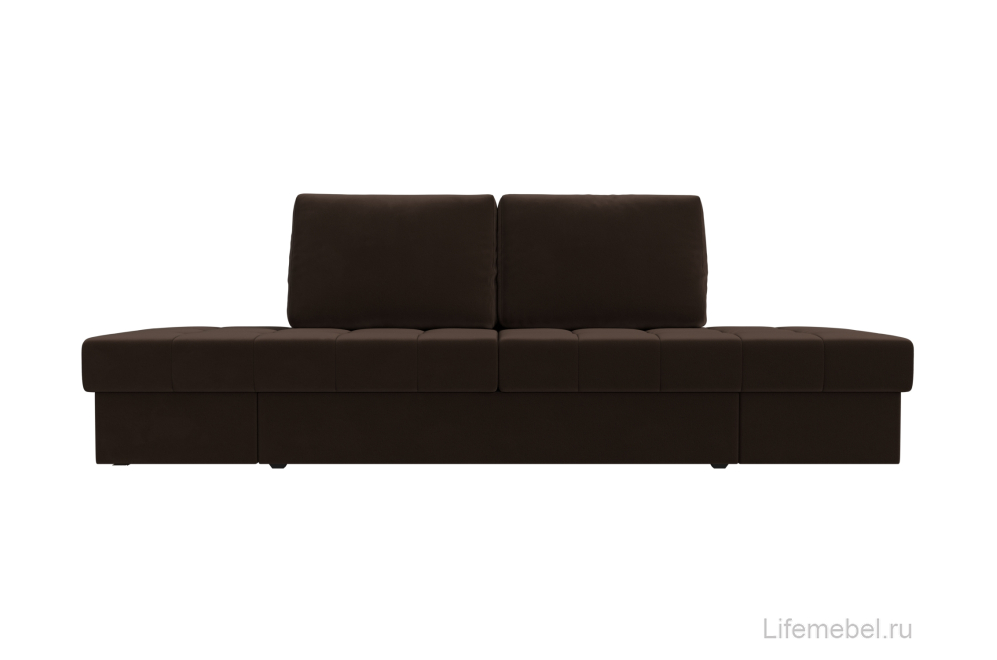 Диван Сплит микровельвет коричневый