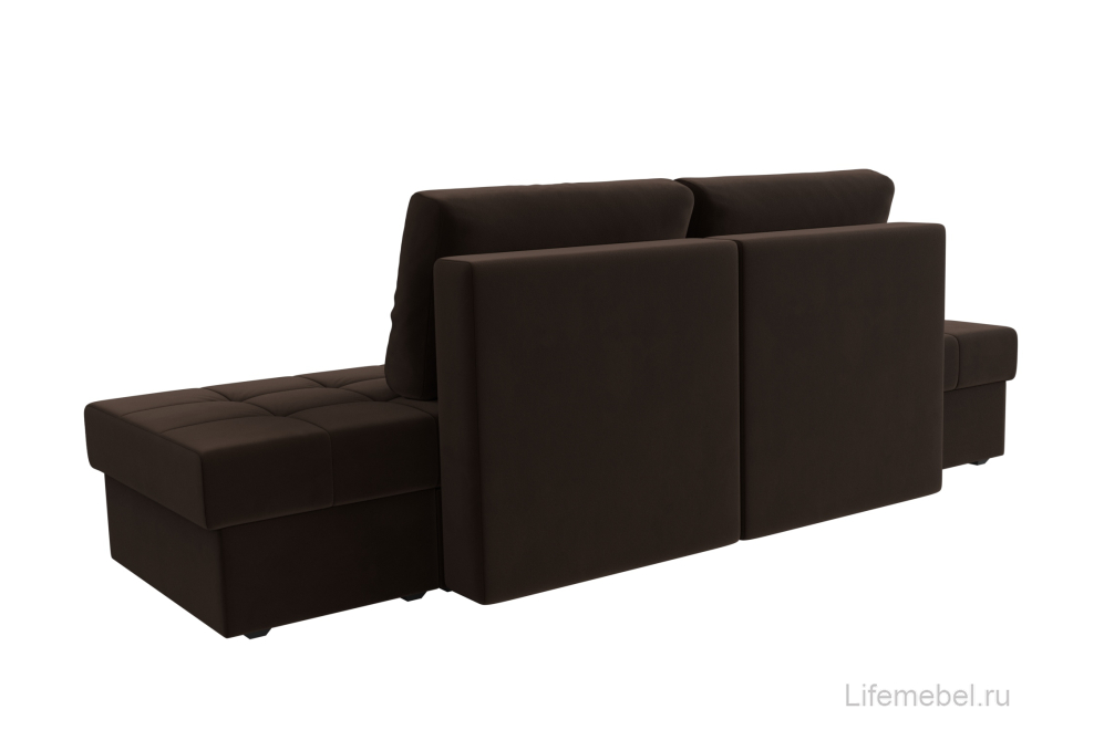Диван Сплит микровельвет коричневый