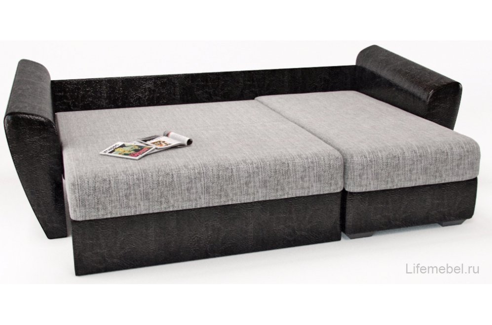 Диван угловой Амстердам Классик еврокнижка дарк симпл правый 