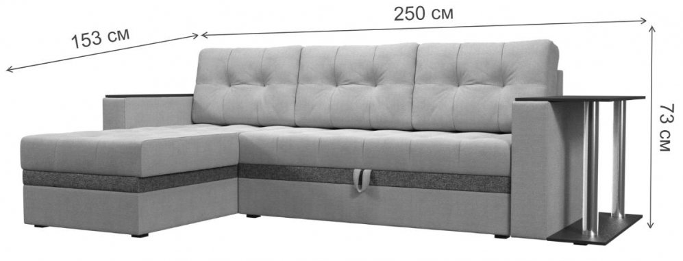 Диван угловой Атланта М левый зеленый / коричневый микровельвет